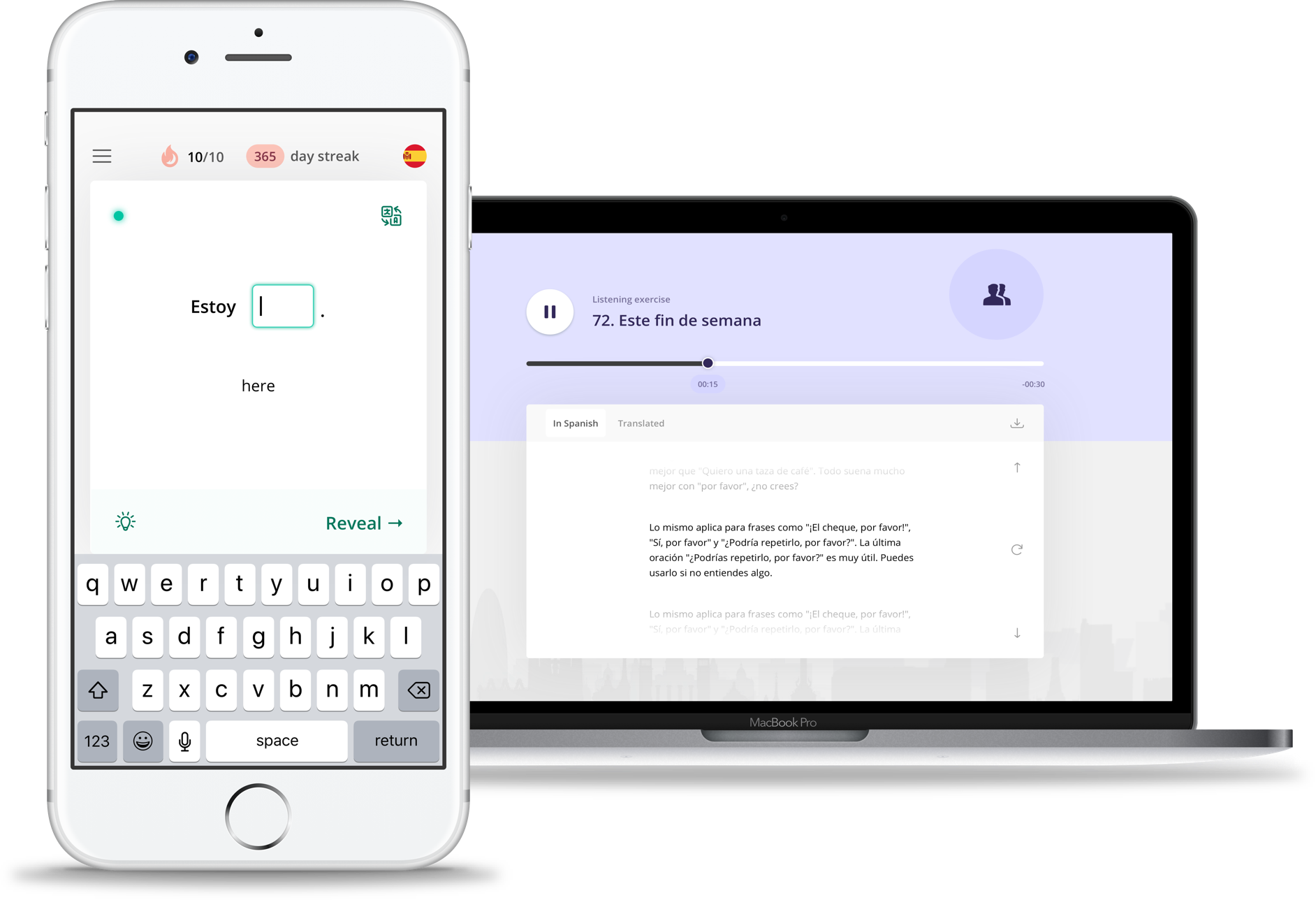 Die Speakly-App zum Sprachenlernen