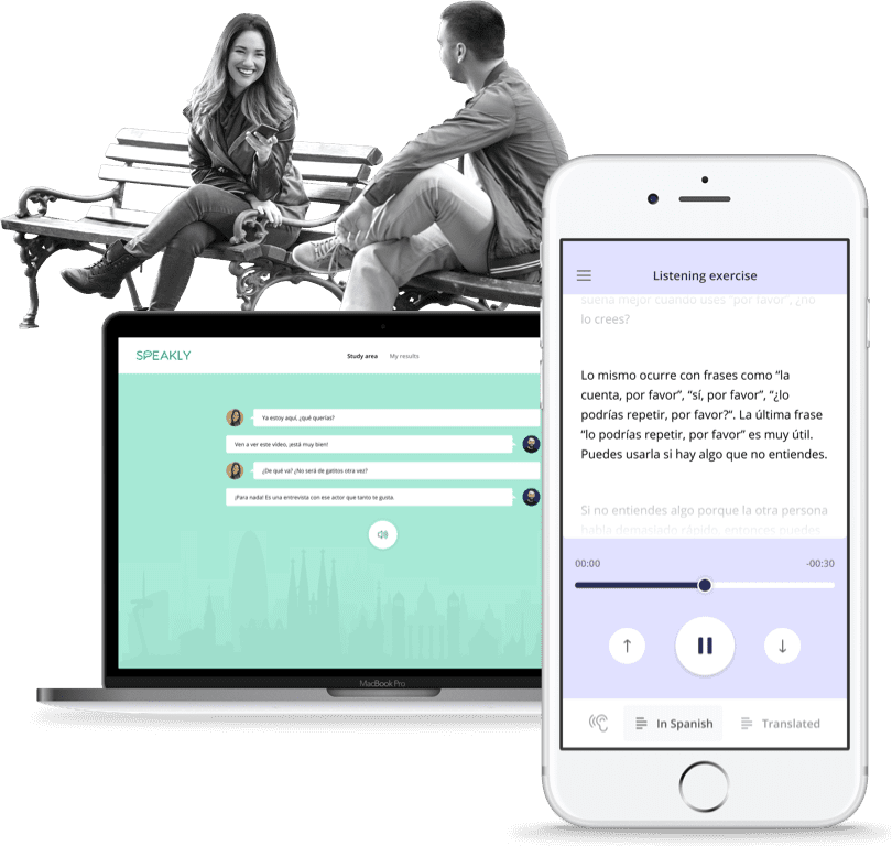 Language Vocabulary Mastery Speakly Platform Real-life Scenarios Listening Tasks Skill Validation Immersive Learning Confidence
